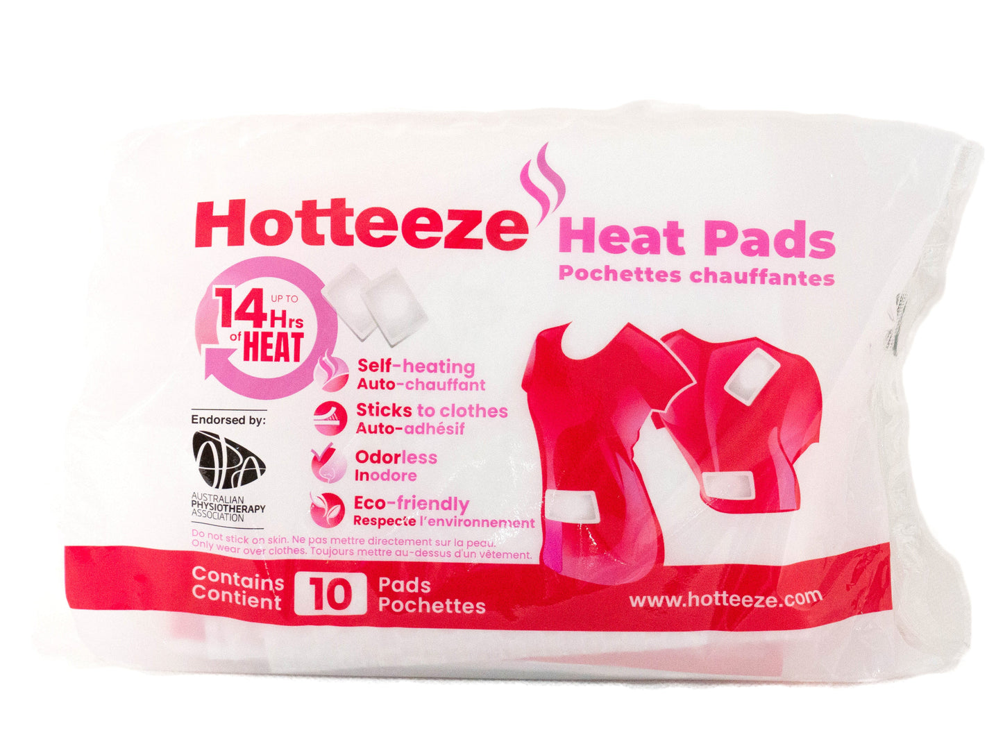 UK Hotteeze Heat Pads (1 pack 10 pads)
